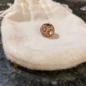 Pandora rose gold daisy and sparkle charm
